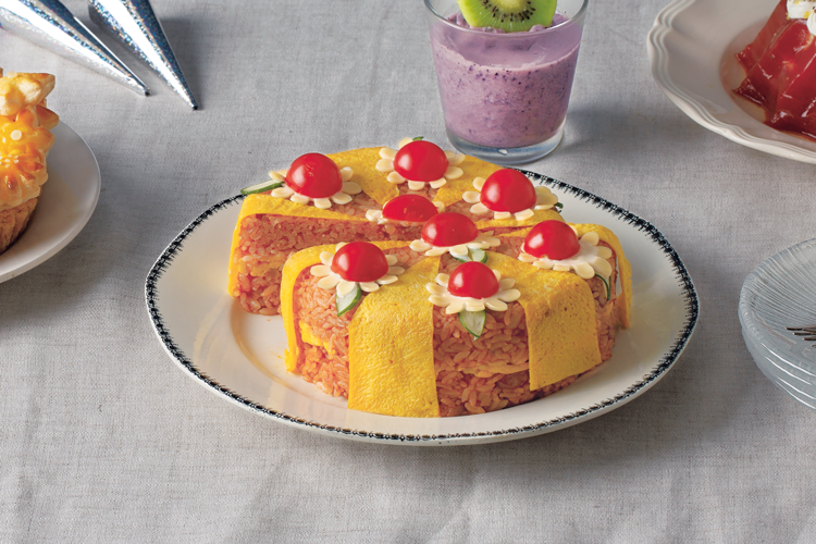 クリスマスパーティのテーブルにのせたい オムライスケーキのレシピをご紹介 Bis ビス